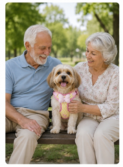 Reflective Adjustable Dog Harness with Leash