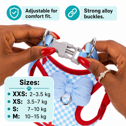 Reflective Adjustable Dog Harness with Leash