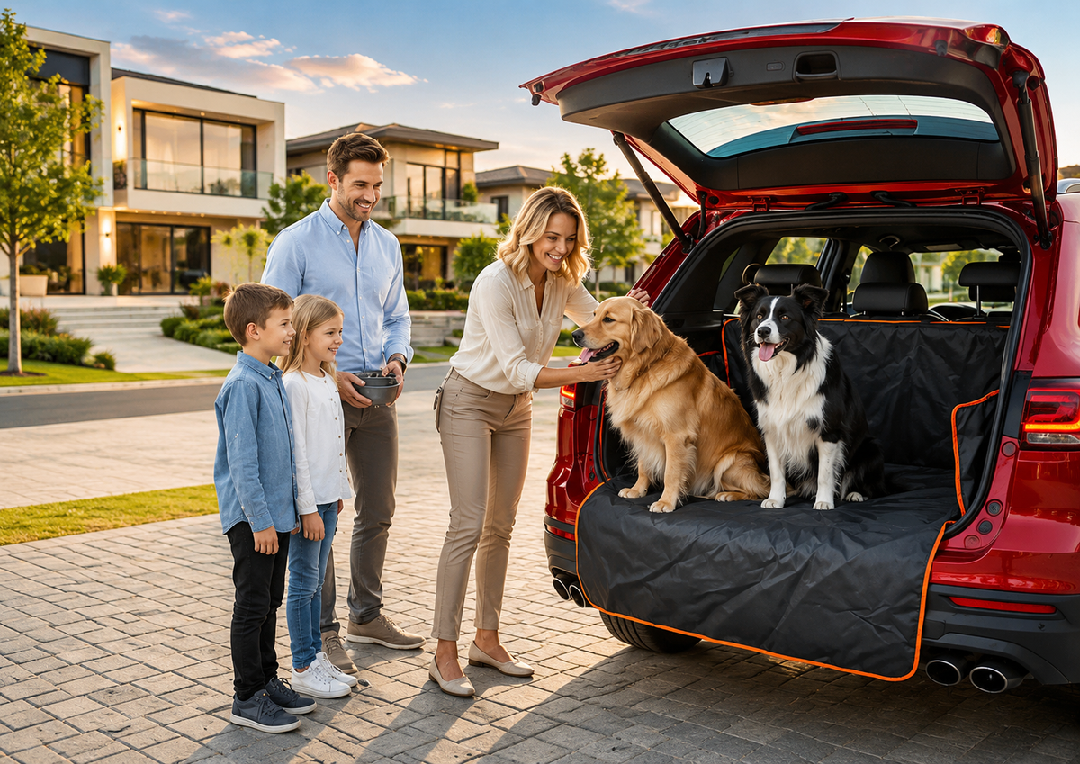 Pet Travel Cargo Liner – Fits SUVs & Cars .