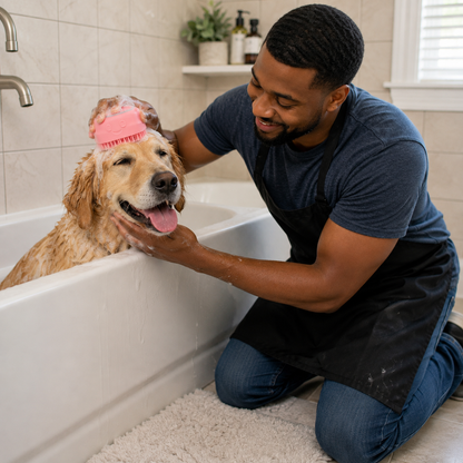 Soft Silicone Brush For Pet's luxury Spa & Massage .
