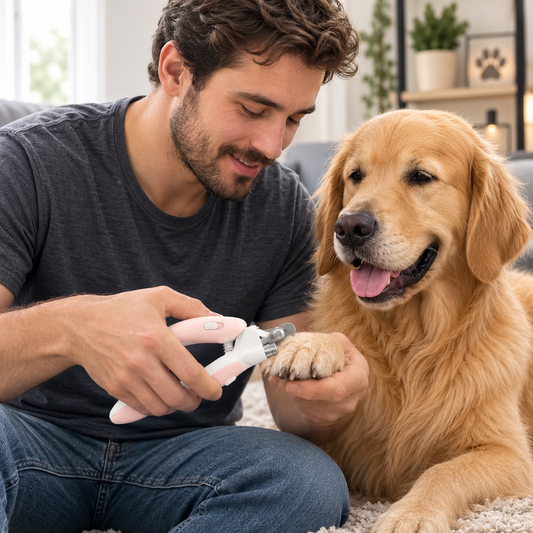 Pet Nail Clippers with LED & Electric Grinder