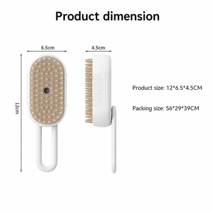 3-in-1 Steam Pet Brush for Cats & Dogs