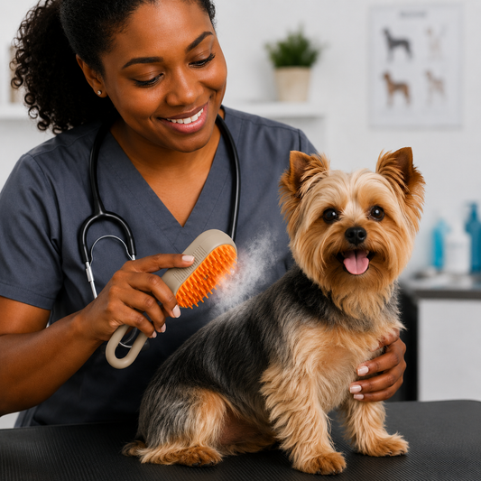 3-in-1 Steam Pet Brush for Cats & Dogs