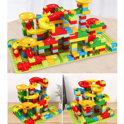 Mini Marble Track Building Blocks – 330PCS Kids Toy .