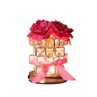 Rose Crystal USB Table Lamp