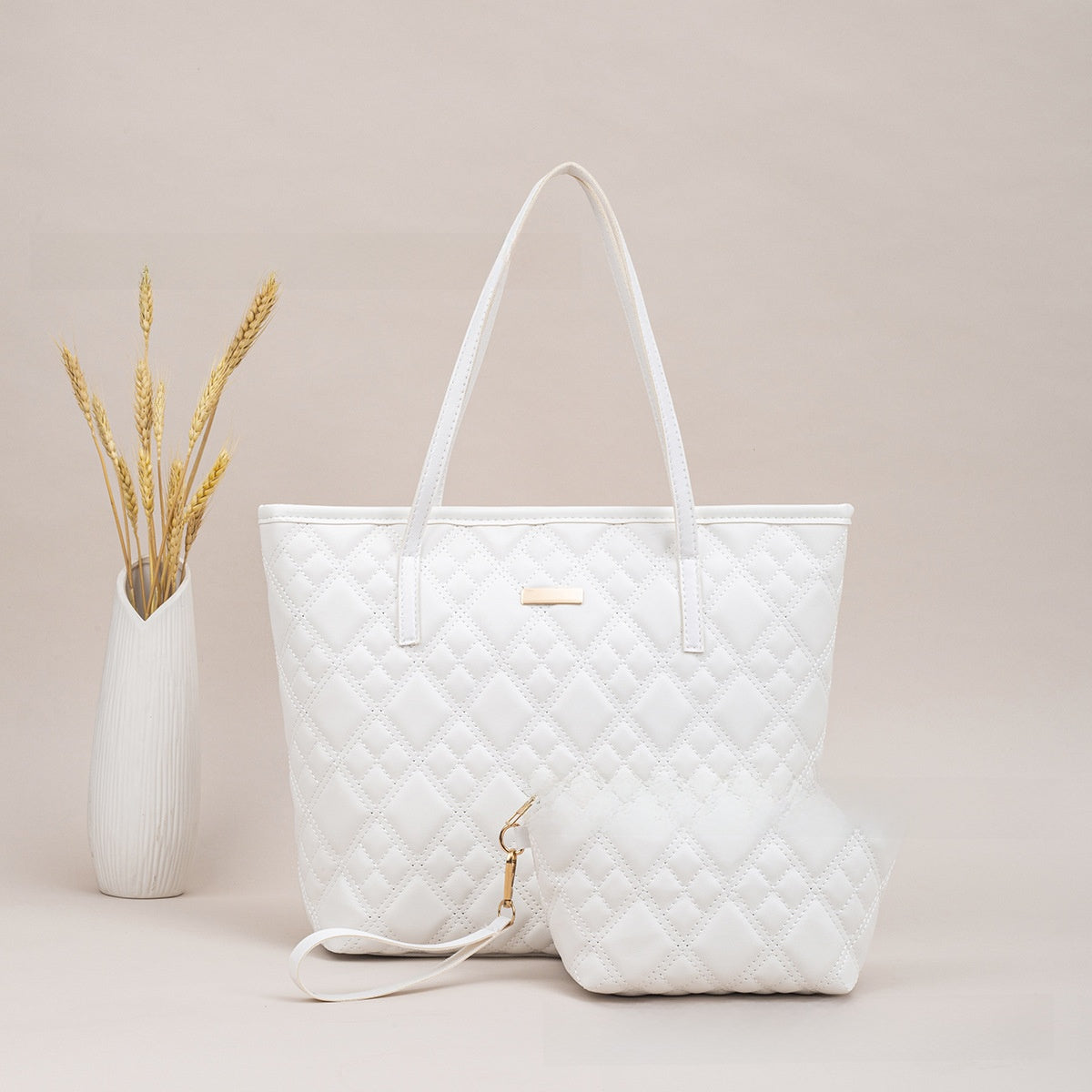 Women Embroidery Shoulder Tote Bag Set