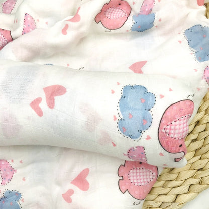 Baby Bamboo Fiber Swaddle Blanket .