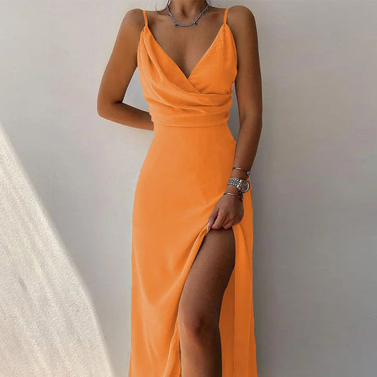 Sling V-neck  Dress