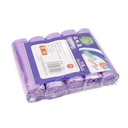 5 Rolls Disposable Small Trash Bags Portable Pe Rubbish Bags Wastebasket Bags Small Garbage Bags Office Kitchen Waste