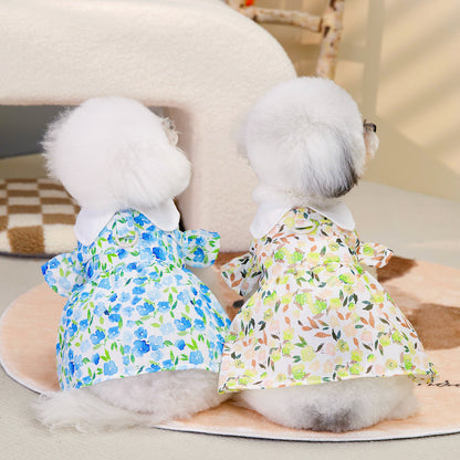 Floral Pet Dress for Small Dogs and Cats