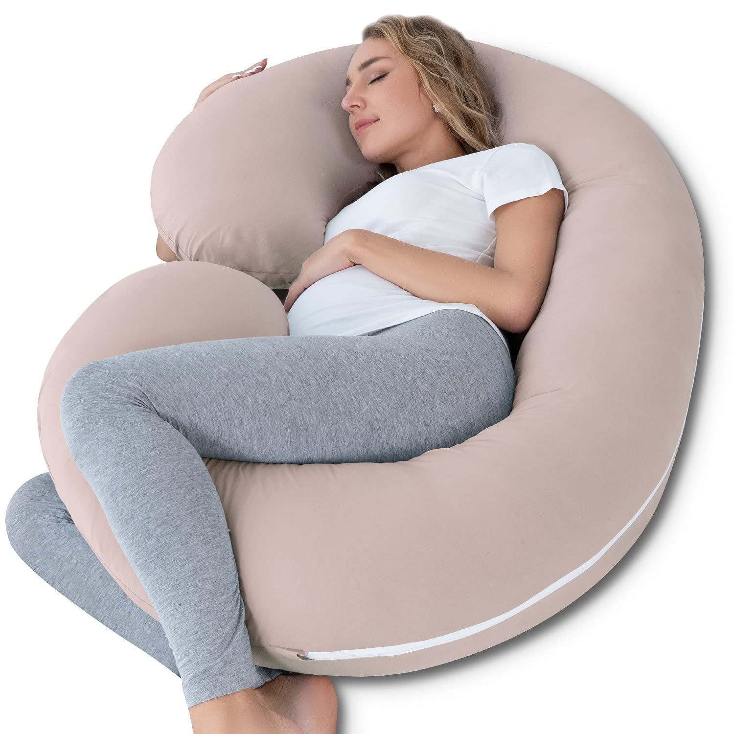 Cooling Pregnancy Pillow, Maternity Pillow for Pregnant Women(Cooling Blue)