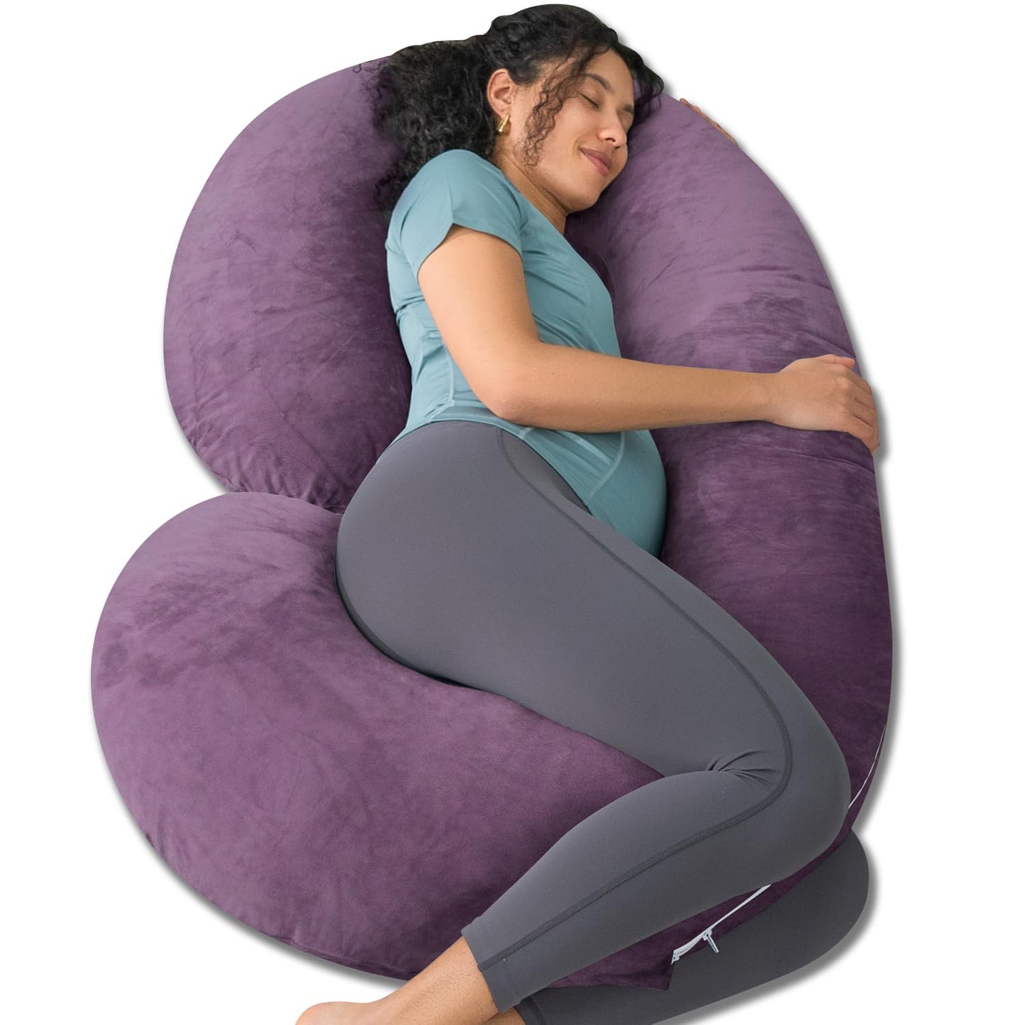 Cooling Pregnancy Pillow, Maternity Pillow for Pregnant Women(Cooling Blue)