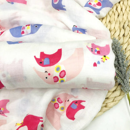 Baby Bamboo Fiber Swaddle Blanket .