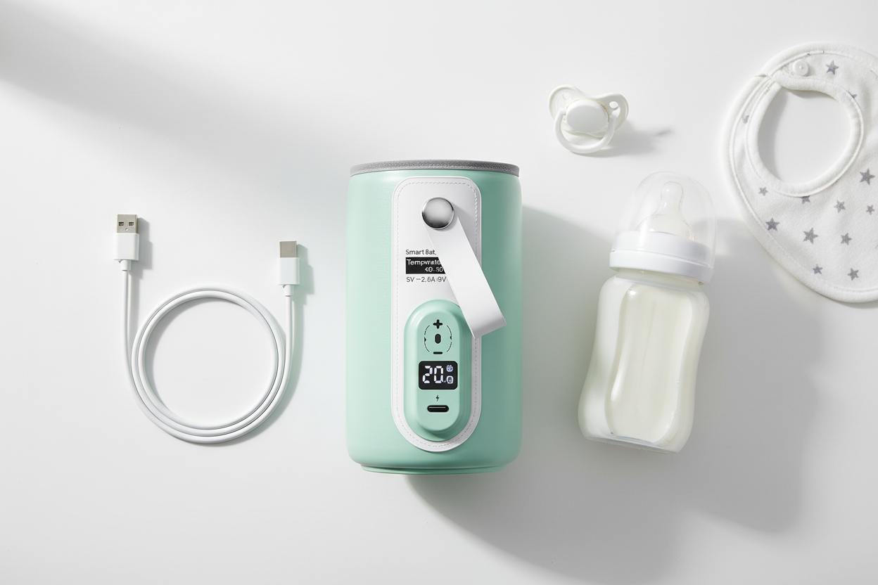 Baby Bottle Warmer - Flat Lay