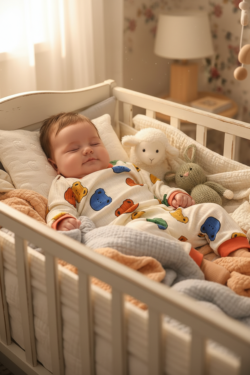 Baby Pajamas lifestyle photo 2 reformatted to 2:3 ratio