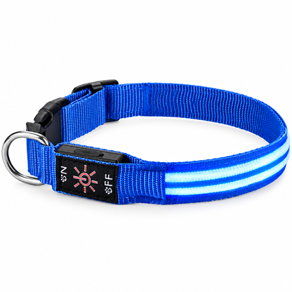 Blue collar on white background