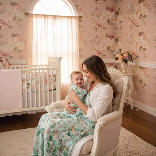 Baby Bamboo Fiber Swaddle Blanket .