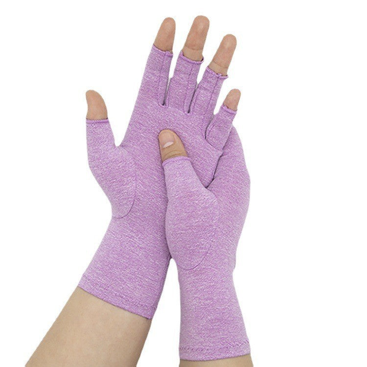 Hemp Gray/Black Half-Finger Compression Gloves – Fitness & Rehab