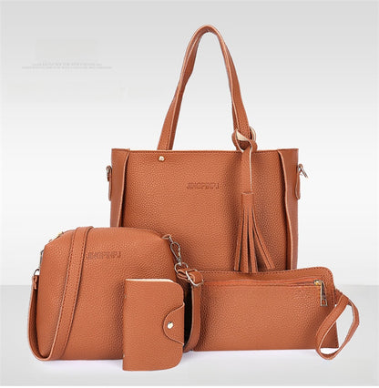 chic 4-piece bucket bag set