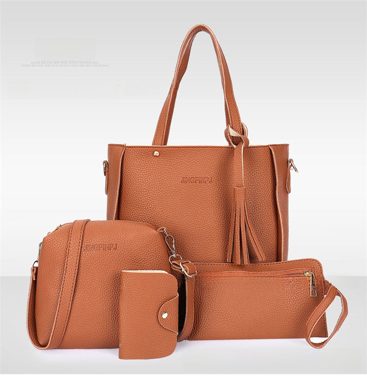 chic 4-piece bucket bag set