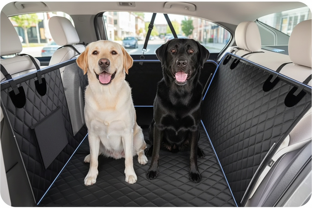 Car Hammock - Two Dogs