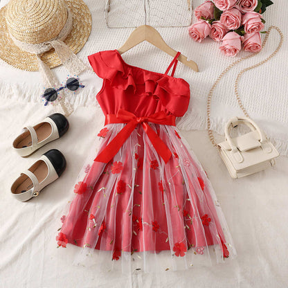 Girl's one strap dress