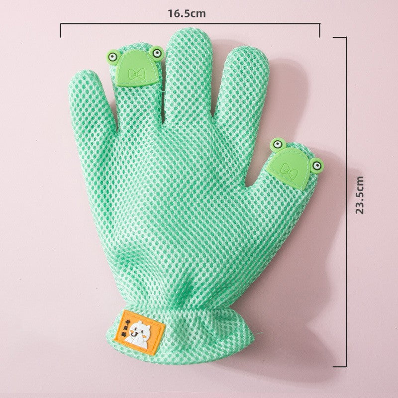 Pet Grooming Gloves – Deshedding & Massage Gloves for Cats & Dogs