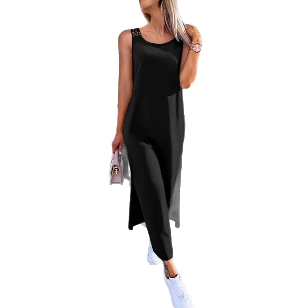 Women Sleeveless  Dress With Lace Design Back .