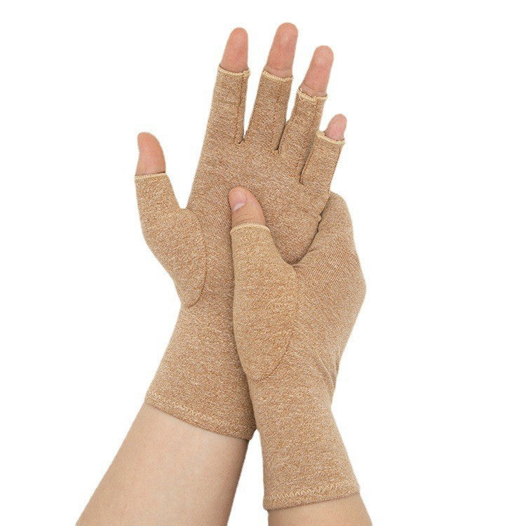 Hemp Gray/Black Half-Finger Compression Gloves – Fitness & Rehab