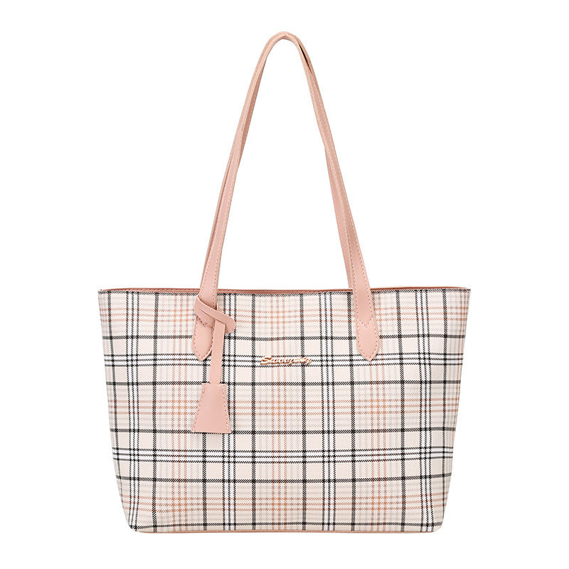 Plaid Printed Tote Bag