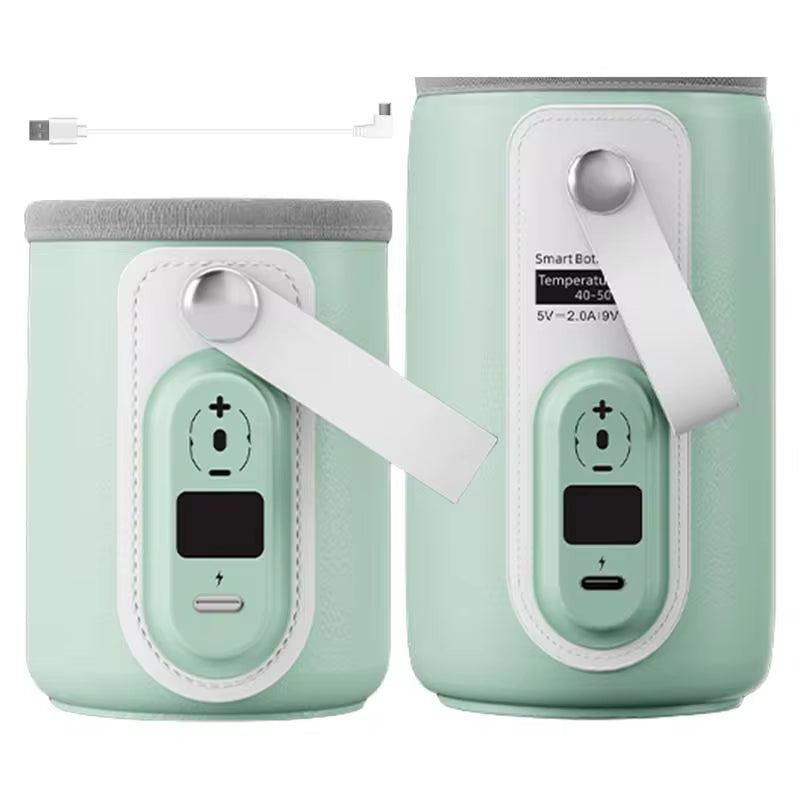 Baby Nursing Bottle Heater Safe Insulated Bag USB Rechargeable Milk Water Warmer Cover for Infant Outdoor Traveling Accessories