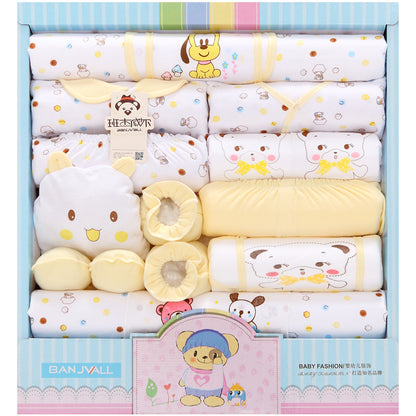 18-Piece Cotton Newborn Gift Box Baby Clothes Set Newborn Baby Underwear Supplies