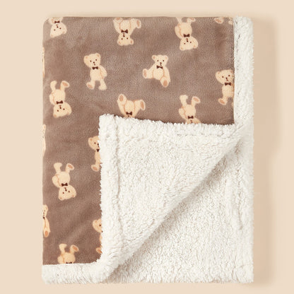 Cartoon Animal Flannel Baby Blanket