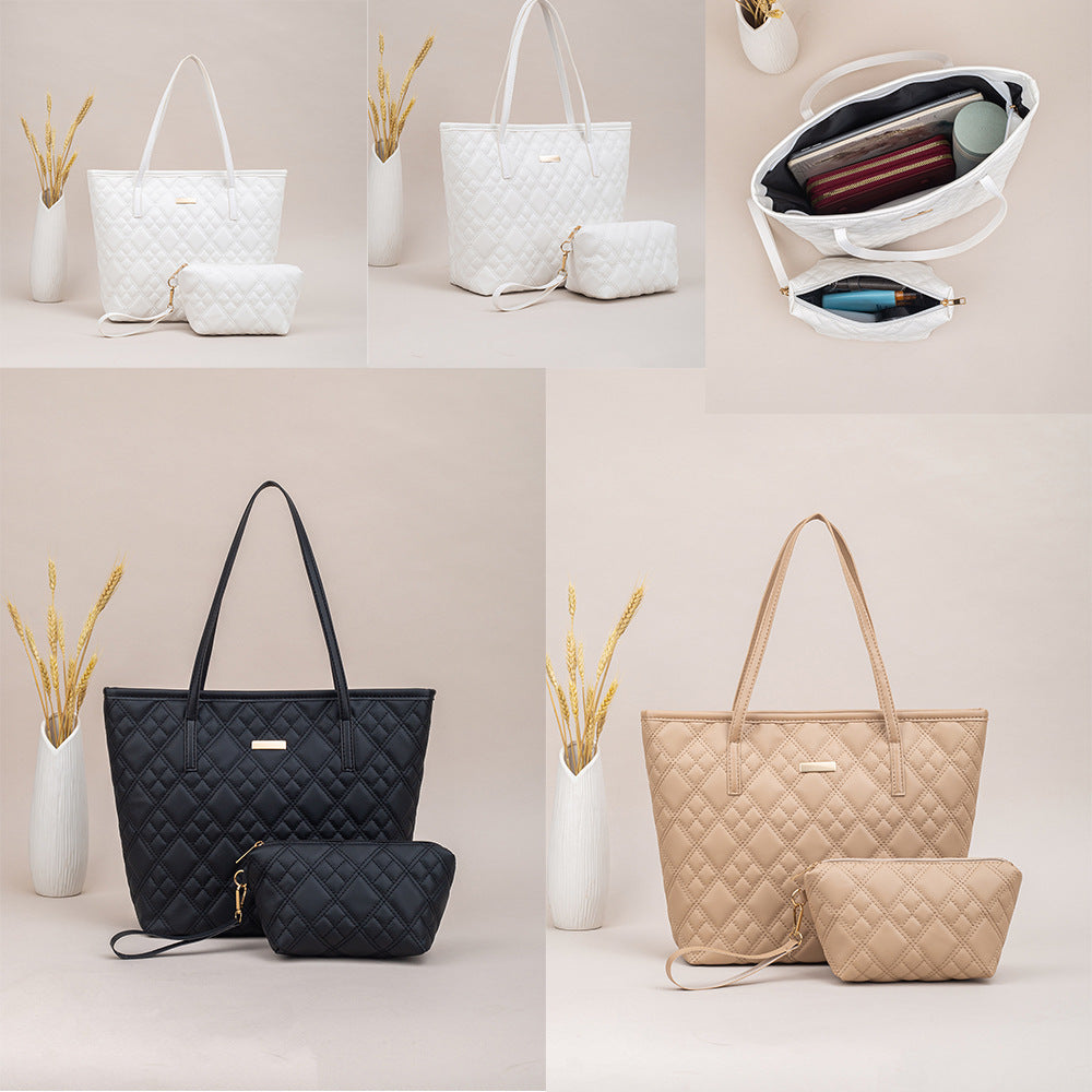 Women Embroidery Shoulder Tote Bag Set