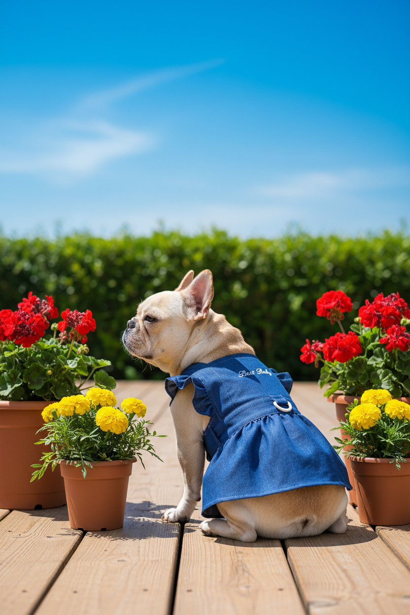 Denim Dress French Bulldog