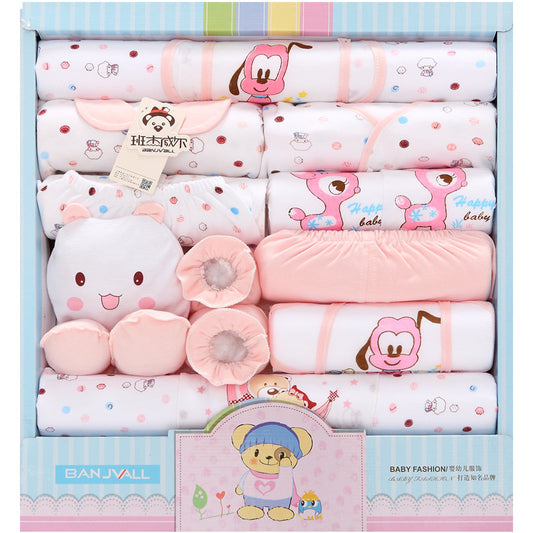 18-Piece Cotton Newborn Gift Box Baby Clothes Set Newborn Baby Underwear Supplies