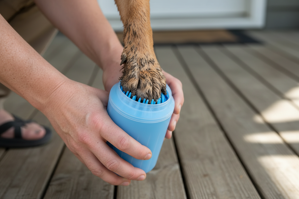 Dog Paw Inside Cleaner Cup