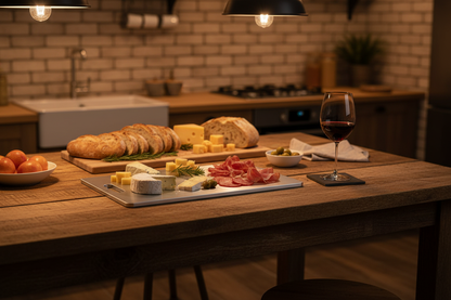 Double-Sided Titanium Cutting Board - Charcuterie Scene