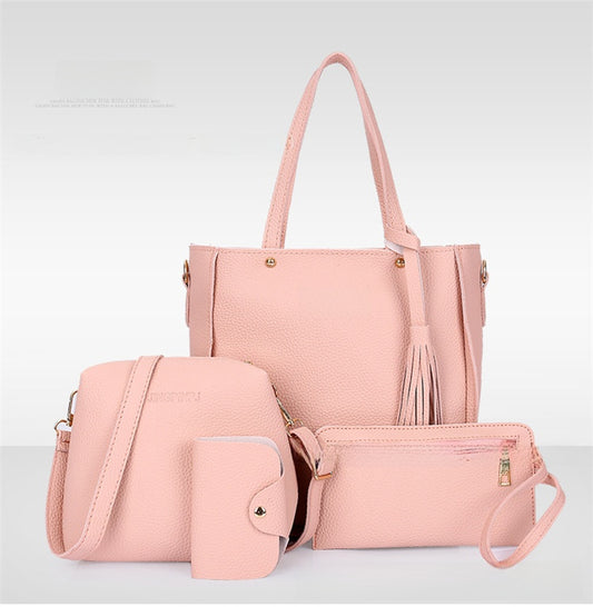chic 4-piece bucket bag set