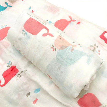 Baby Bamboo Fiber Swaddle Blanket .