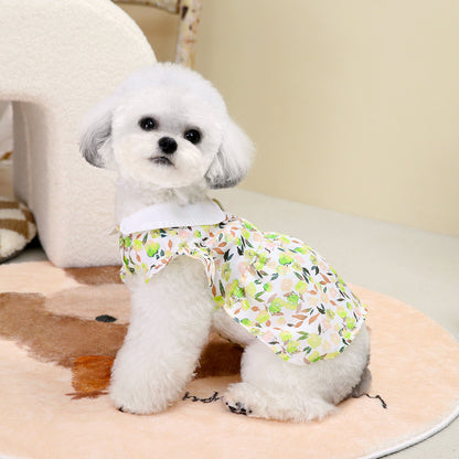 Floral Pet Dress for Small Dogs and Cats