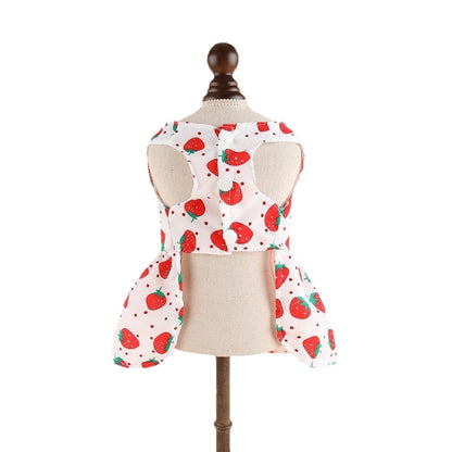 Pet  Print Dress With Bow