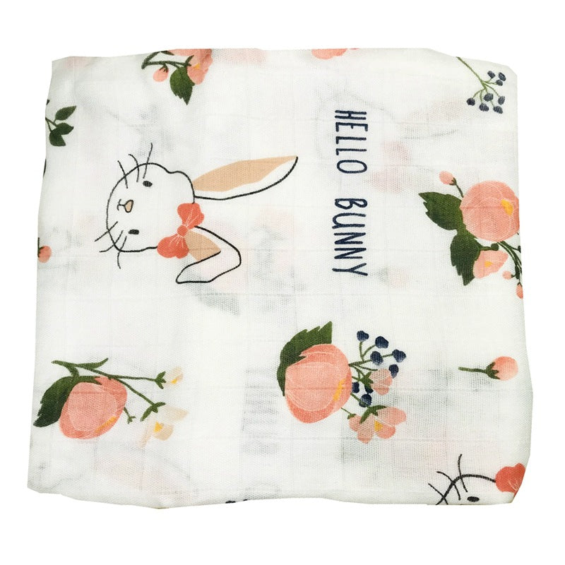 Baby Bamboo Fiber Swaddle Blanket .