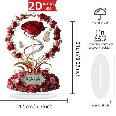 Timeless Acrylic Rose Display