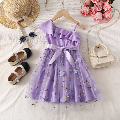 Girl's one strap dress