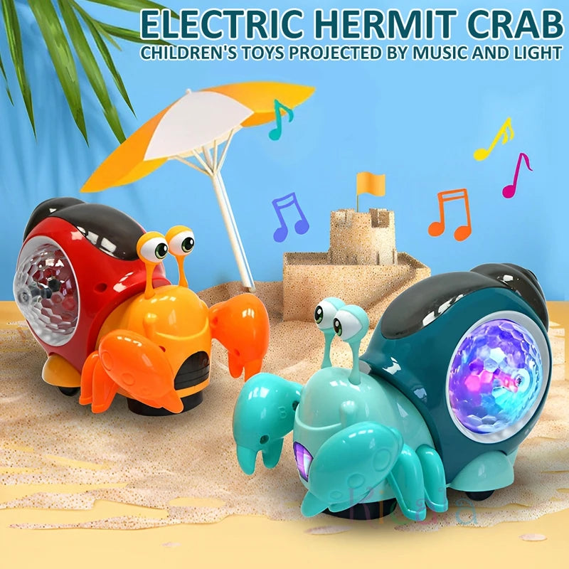 Crawling Crab Baby Toys with Music Light up Interactive Musical Toys for Baby Dancing Crawling Toys Moving Toddler Toys 0 12