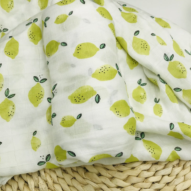 Baby Bamboo Fiber Swaddle Blanket .