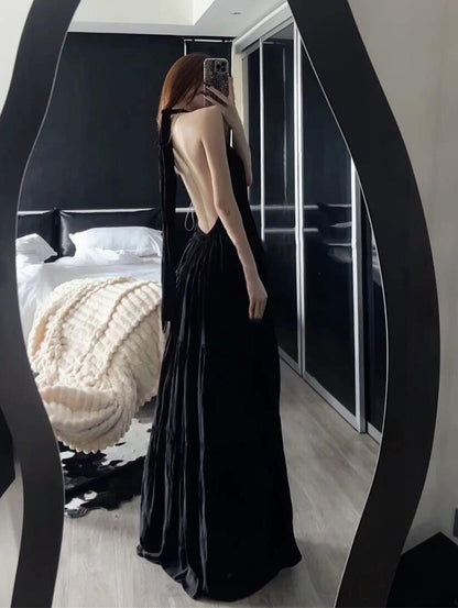 Classy Backless Maxi Dress