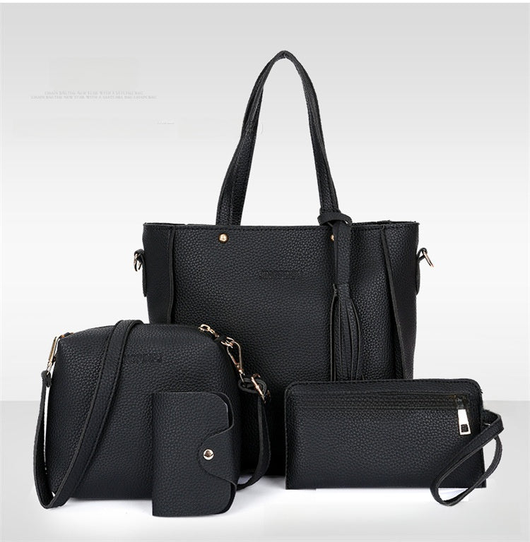 chic 4-piece bucket bag set
