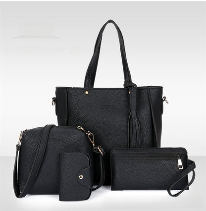 chic 4-piece bucket bag set